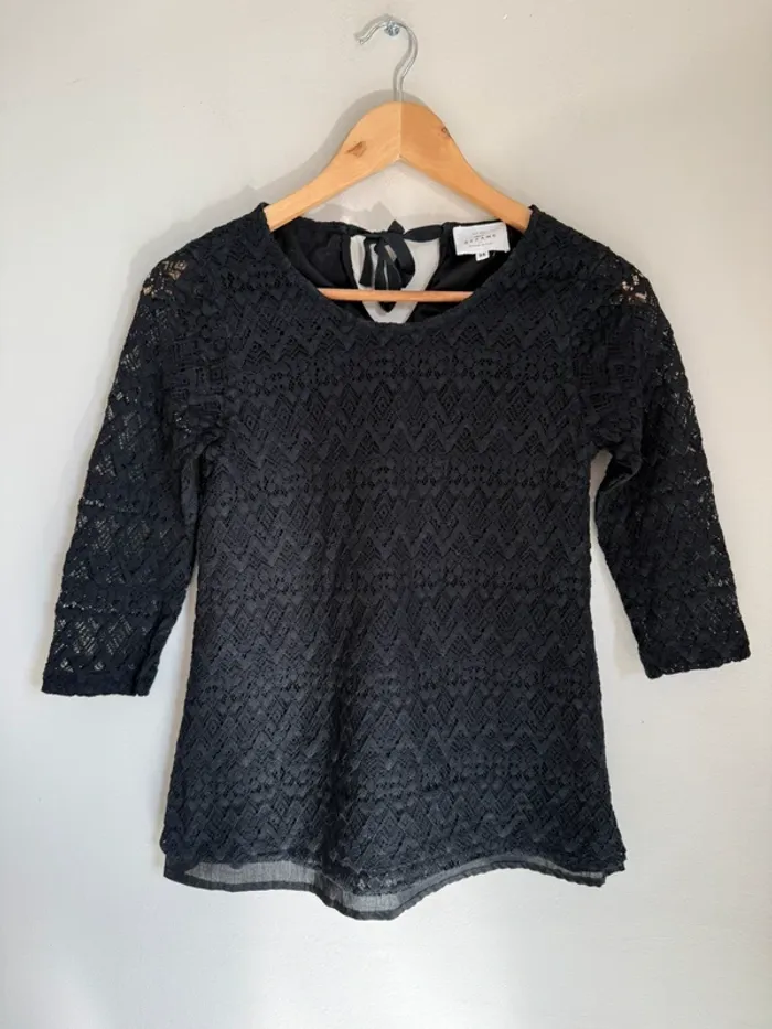 Blouse noire Sézane