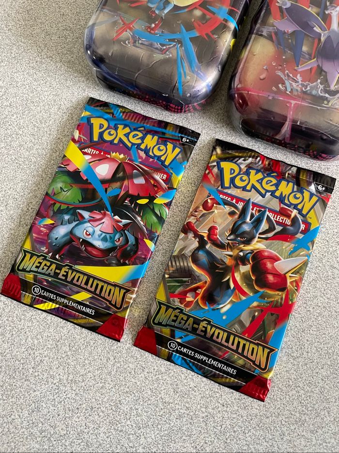 Lot Mini Tin + Booster Pokemon Méga Évolution (ME01/EV11) - photo numéro 2