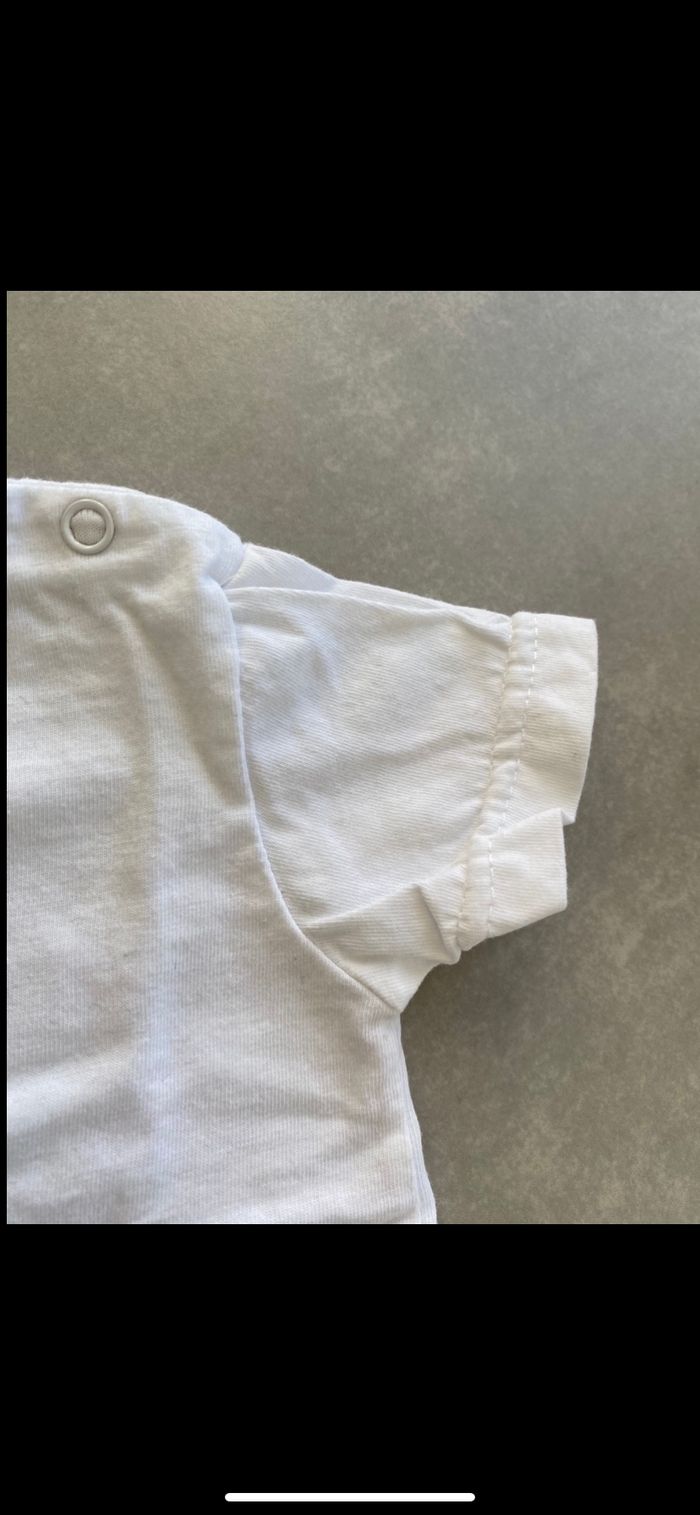 Tee shirt manches courtes mixte 3 mois - photo numéro 5