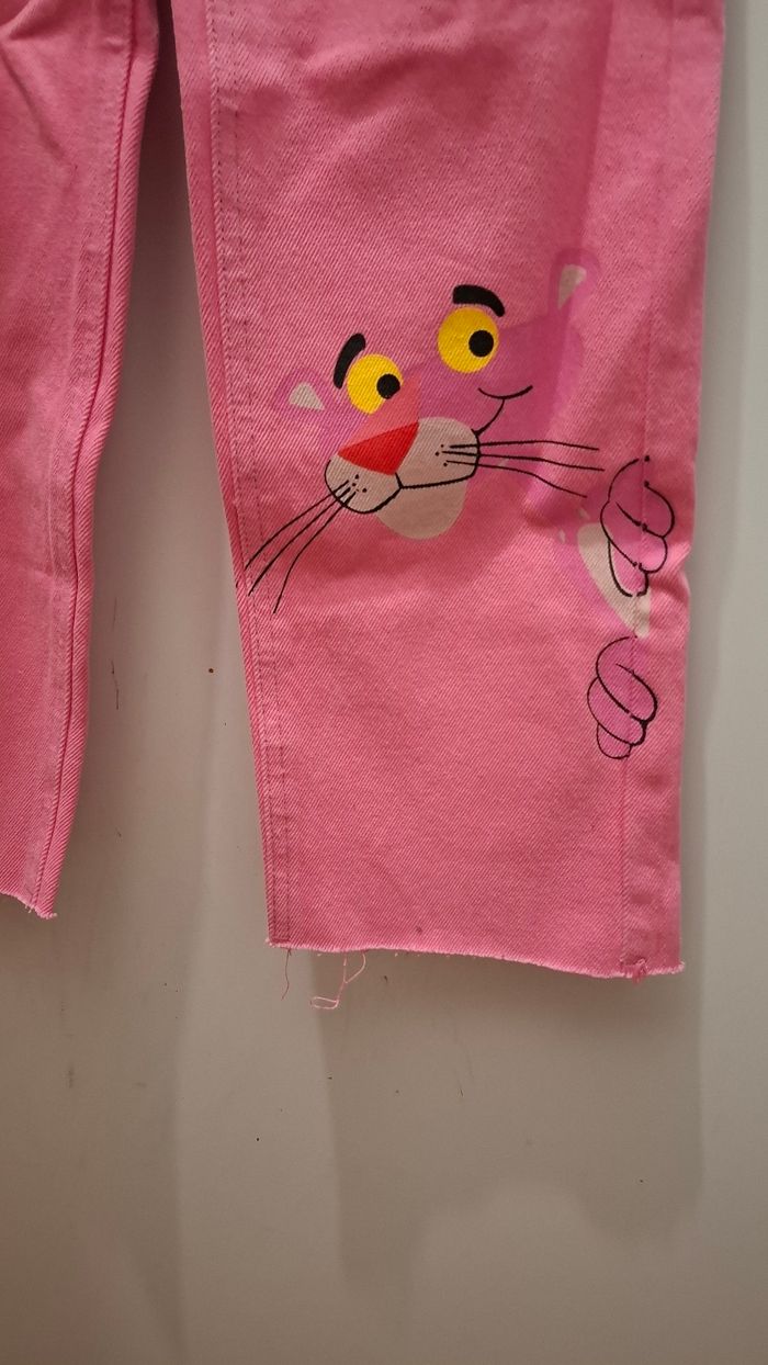 Jean La panthère Rose Taille 7-8 ans (122-128cm) - photo numéro 4