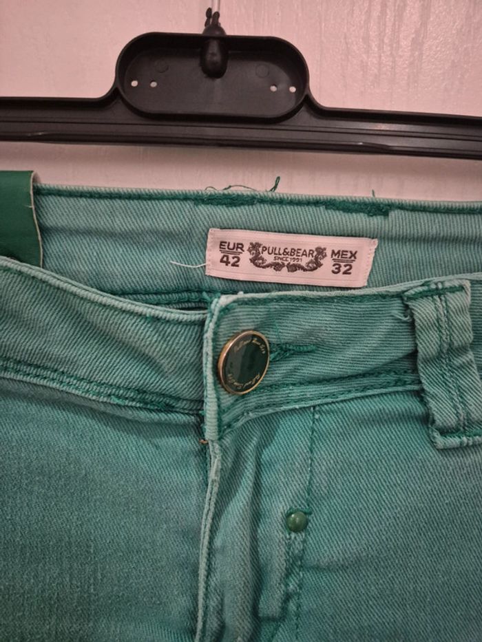 Short en jeans vert 42 - photo numéro 2