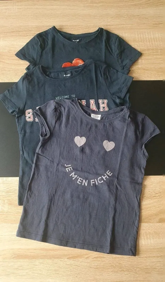 Lot de 3 tee-shirts manches courtes 6 ans