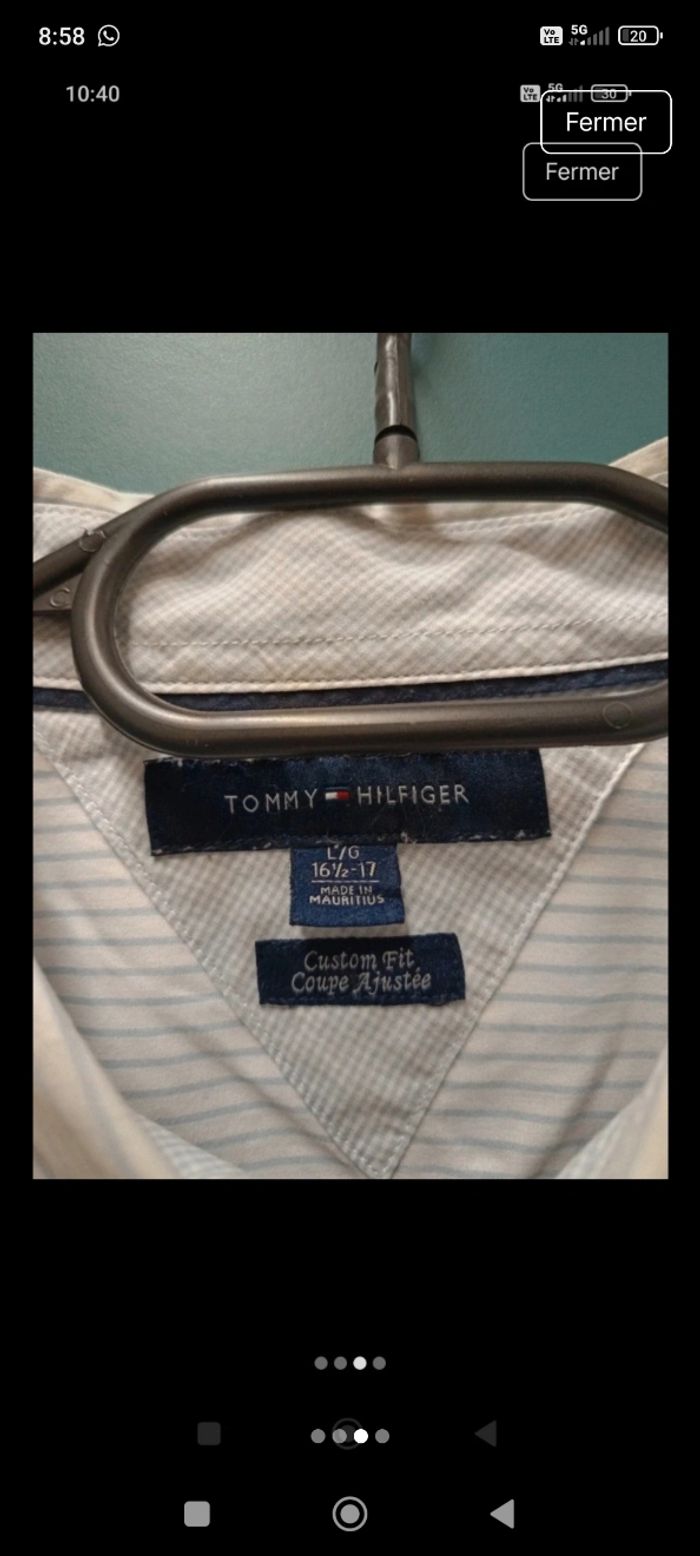 Chemise rayée tommy Hilfiger - photo numéro 2