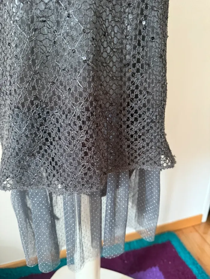 Robe d’été gris en très bon état taille 36-38 molly bracken - photo numéro 4
