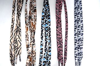 Lacets plats motif animal 120 cm