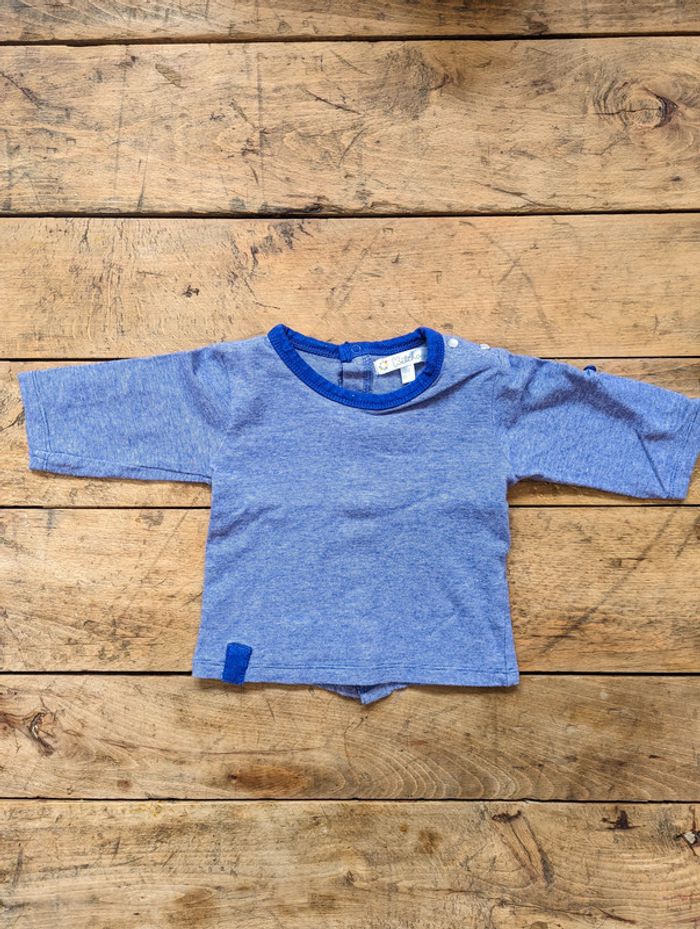 Lot de 4 tee-shirts manches longues - 3 mois - photo numéro 2
