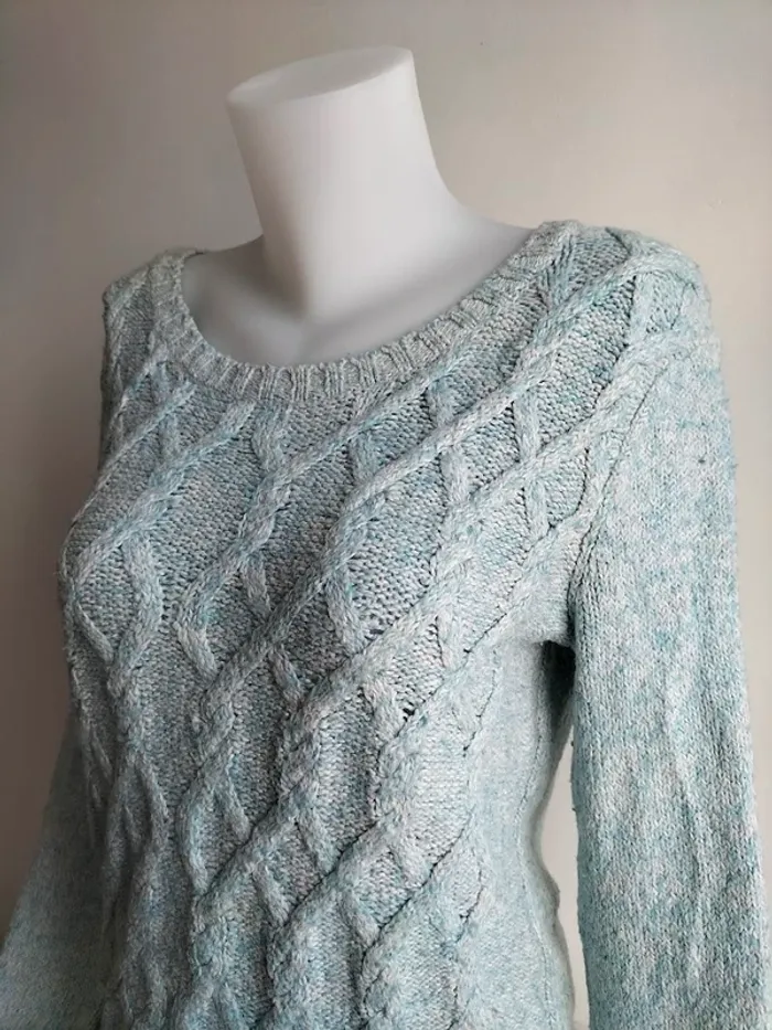 Pull Femmes en maille Tressées - Tommy Hilfiger - Taille M - photo numéro 2