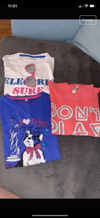 Lot tee shirts