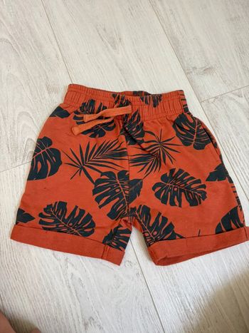 Short orange feuille