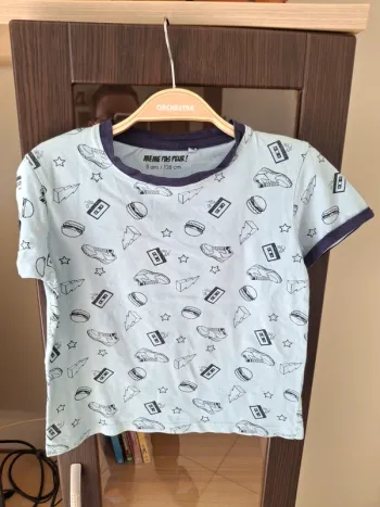 Tee-shirt garçon 8 ans manches courtes