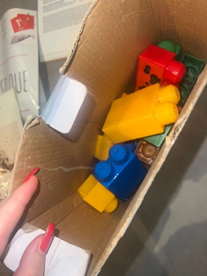 Lot cubes lego enfant bébé premier âge fruit et légumes bricks blocs - photo numéro 2