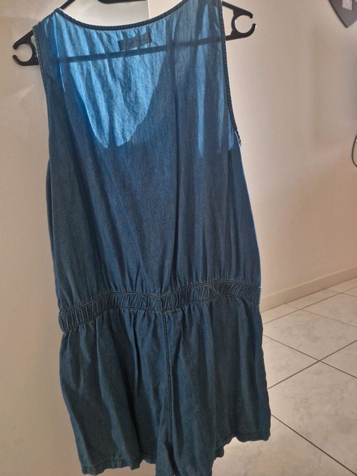 Combi-short bleu jean - photo numéro 2