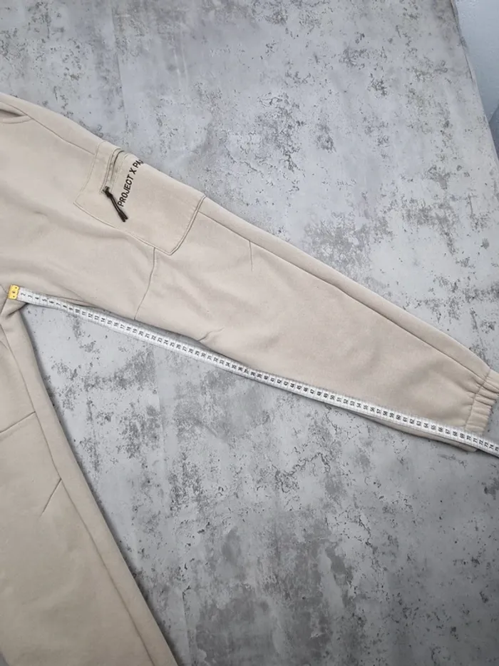 Pantalon de jogging Project X Paris crème – Taille L Homme (mesures en photos) - photo numéro 7