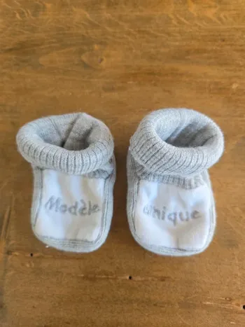 Chaussons naissance unisexe