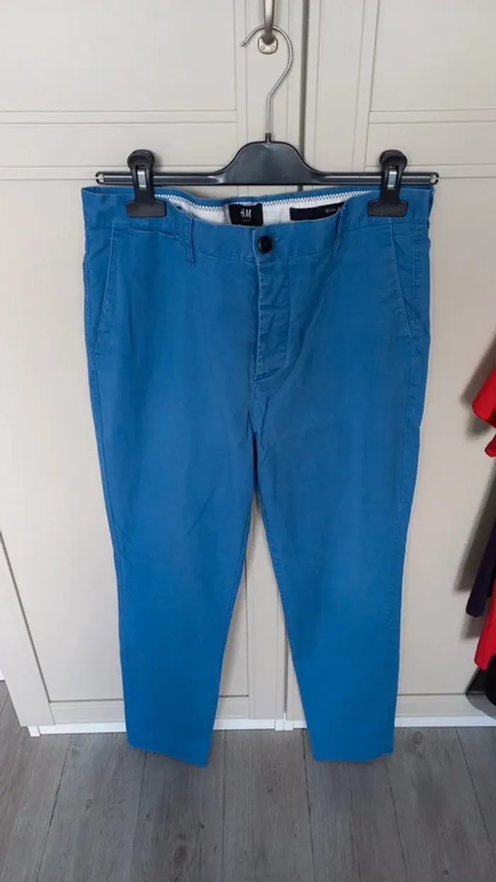 Pantalon homme 🚹 bleu - photo numéro 2
