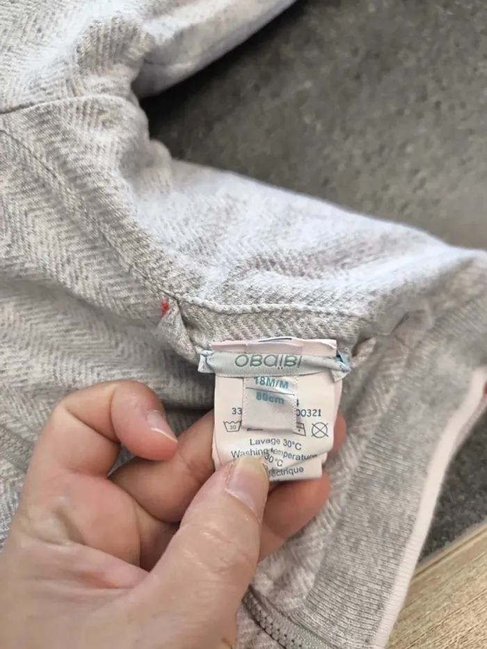 Gilet zippé réversible garçon 18 mois obaibi Koala 🐨 - photo numéro 19