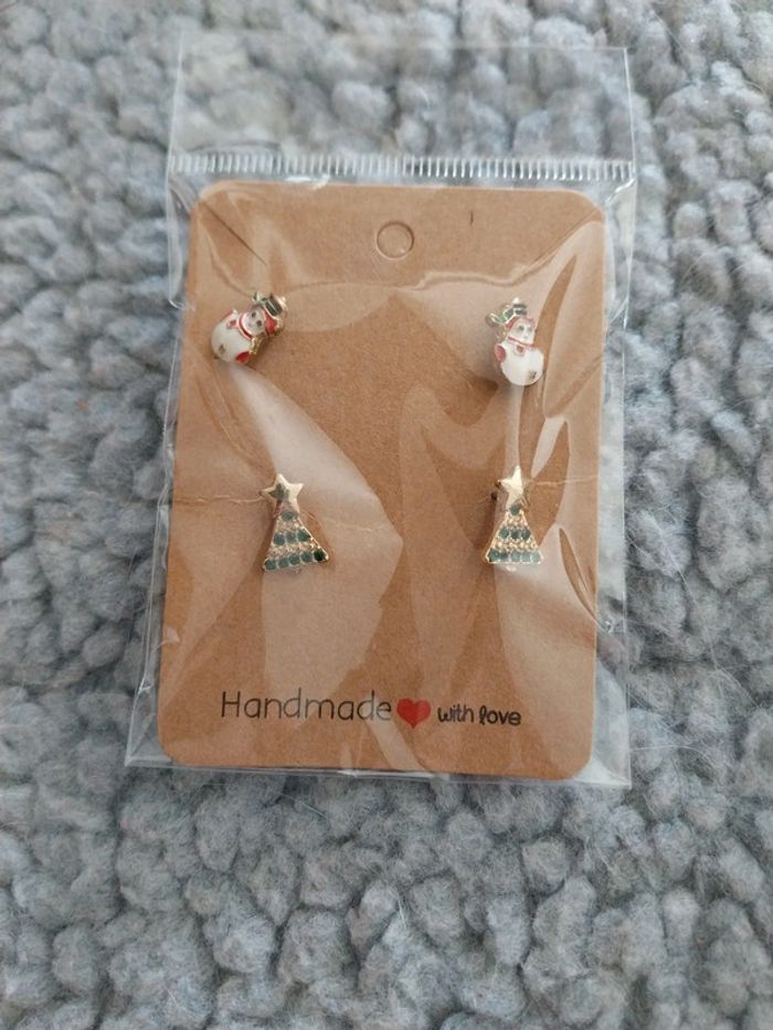 Boucle d'oreille noel