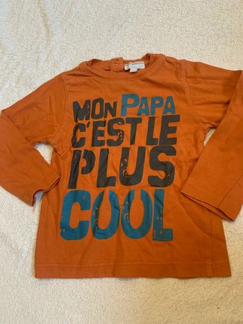 Tee shirt mon papa c est le plus cool