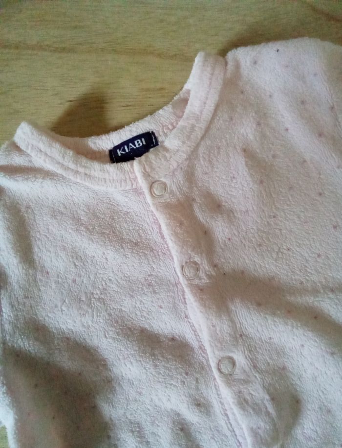 Babygro 2 pièces en velours Kiabi 3 mois - photo numéro 4