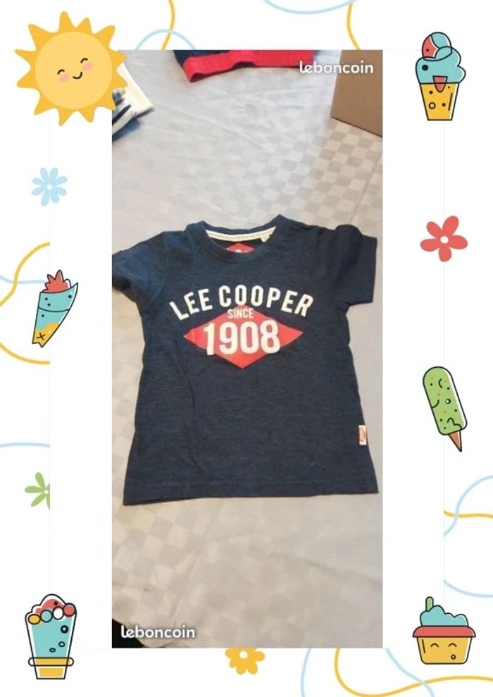 Tee shirt Lee Cooper bleu 4 ans