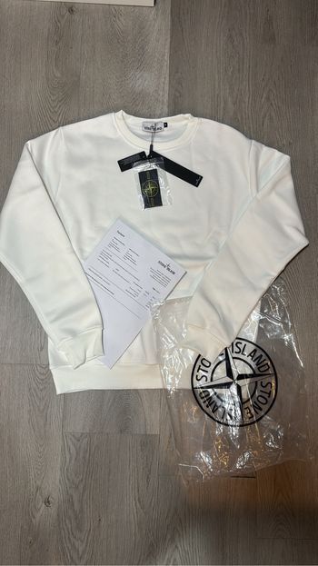Pull Stone island Blanc