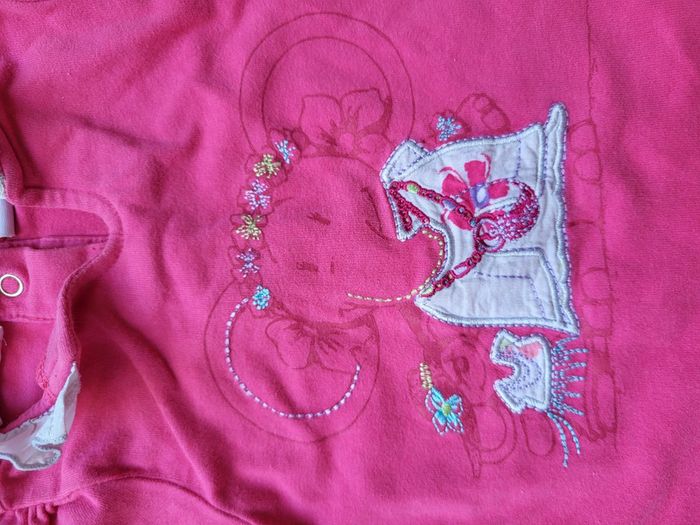 Combinaison fille noukies 3 mois rose fuschia - photo numéro 4