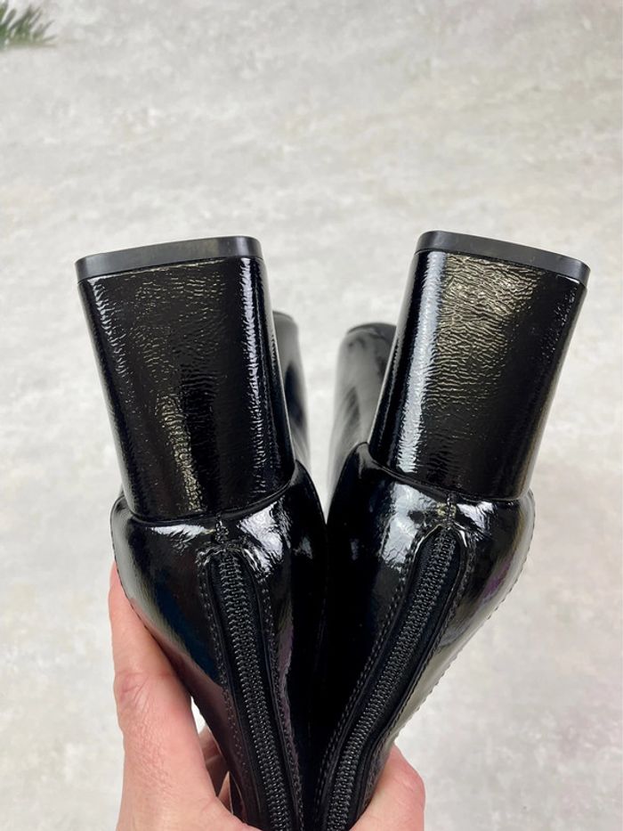 Bottines noires à talon neuves 41 - photo numéro 8