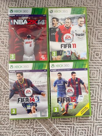 Jeux Xbox 360 fifa lot 