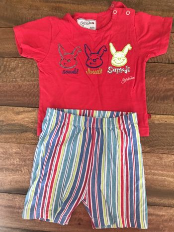 Pyjama short coup de cœur 12 mois