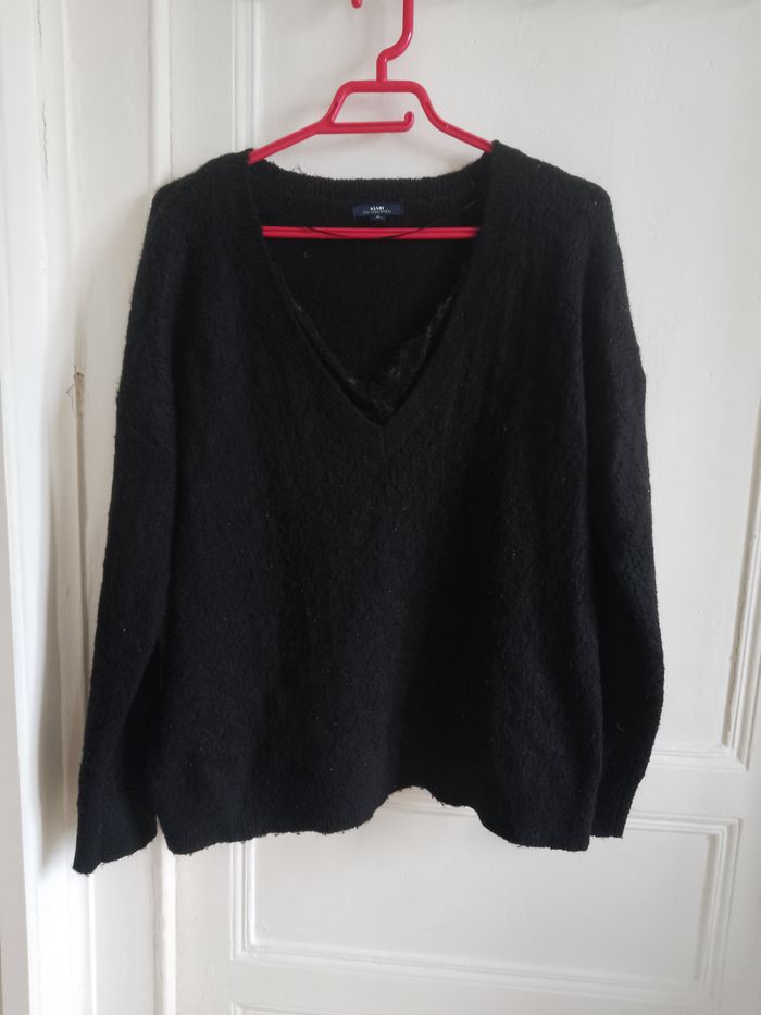 Pull noir Kiabi