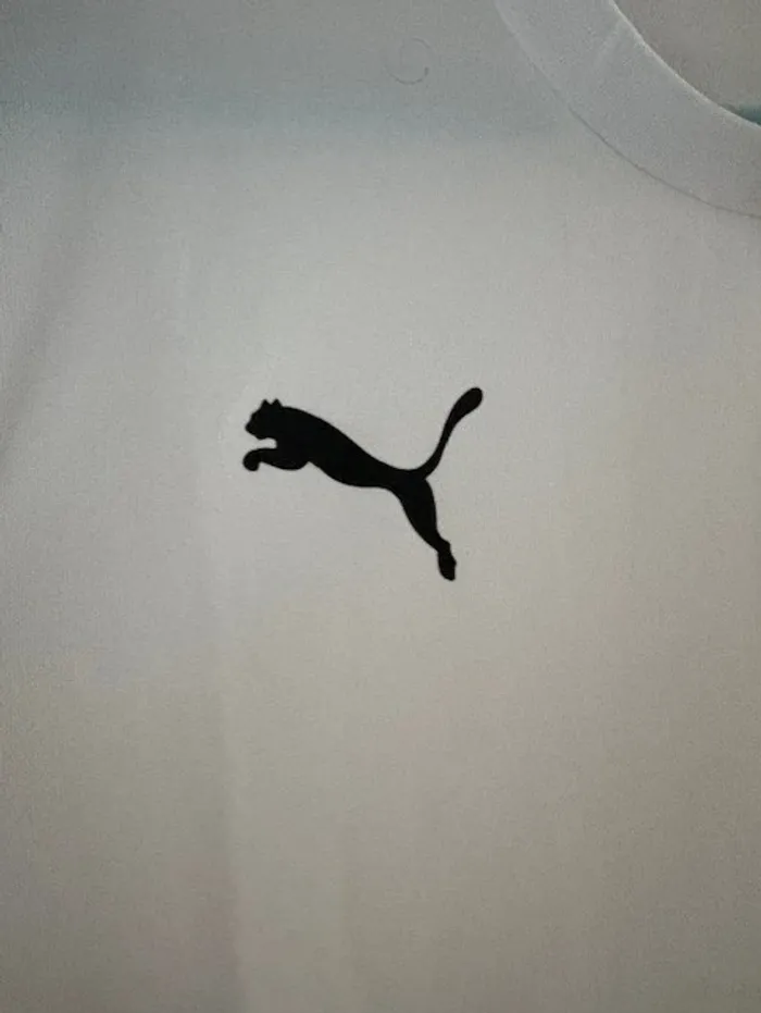 t shirt de sport homme puma blanc taille L - photo numéro 4
