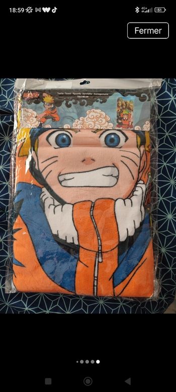 Drap de plage naruto