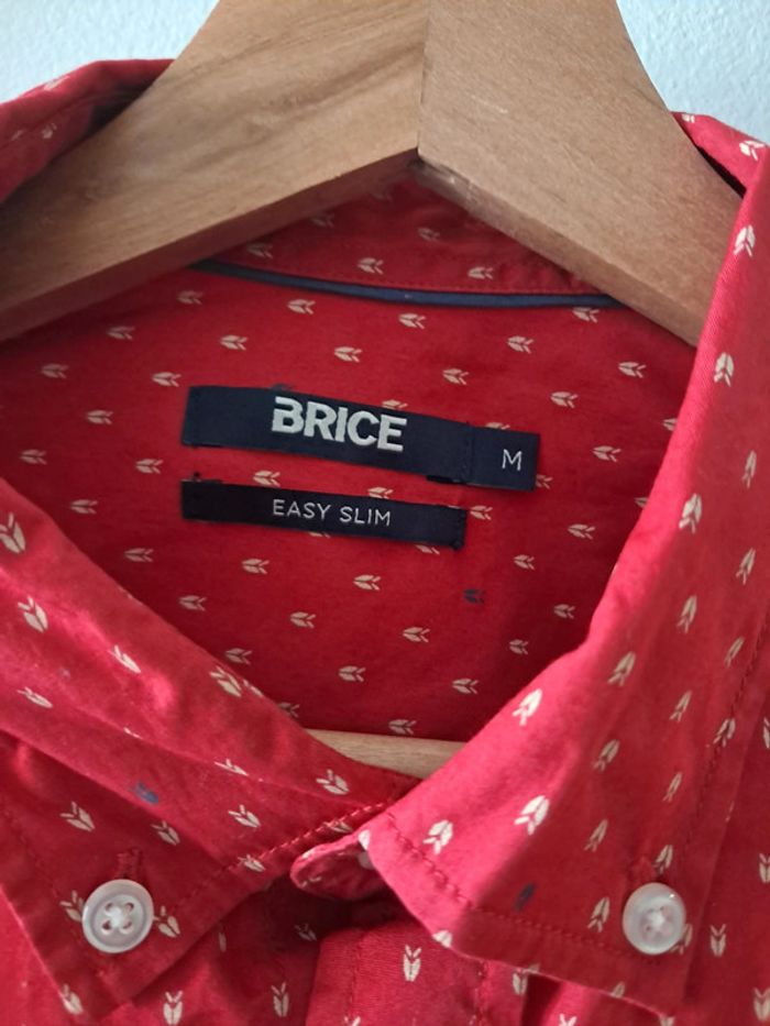 🏷 Chemise Brice rouge a motif neuve taille M - photo numéro 2