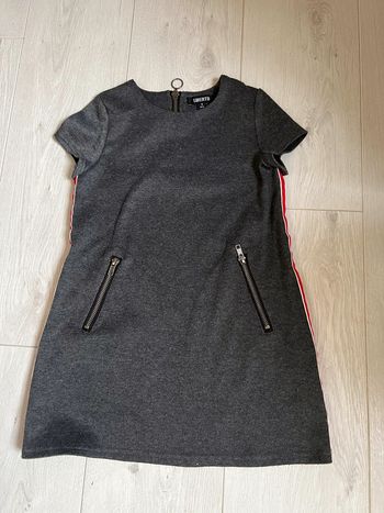 Robe fille manche courte grise Liberto 6 ans