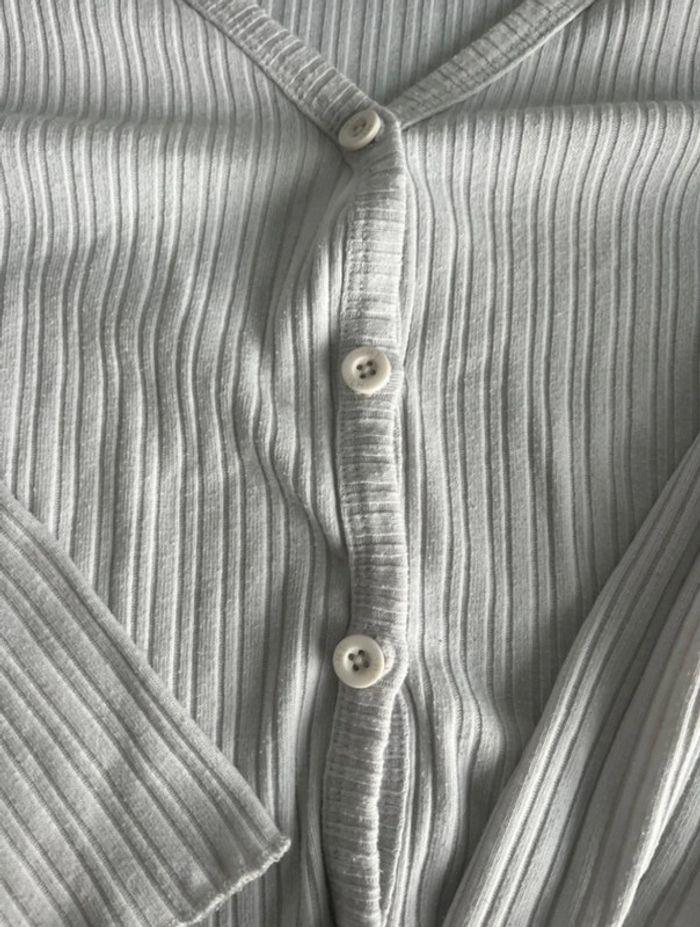 𧄠Gilet CÎtelé Blanc Boutonné - LH - Taille M - photo numéro 2