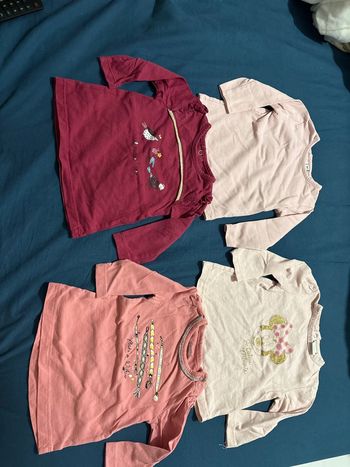 Lot de 4 pulls fins bébé fille T6 mois