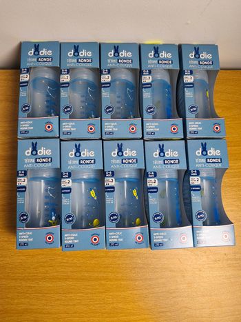 Lot de 10 biberons Dodie neuf