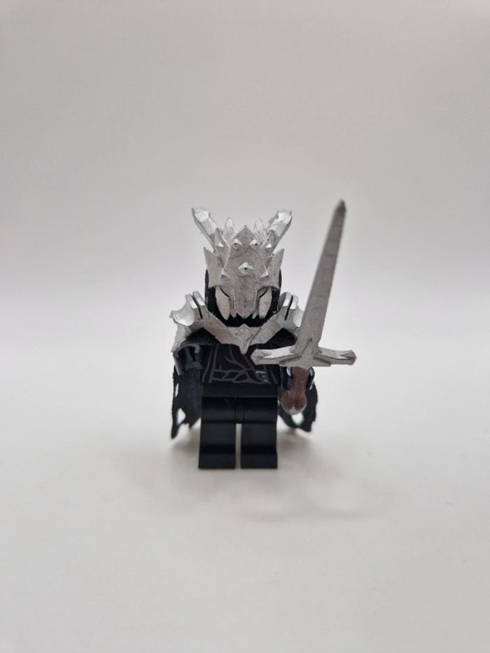Figurine type lego Nazgul custom 3d résine et peint seigneur des anneaux