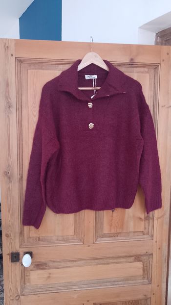 Pull camionneur col montant taille unique