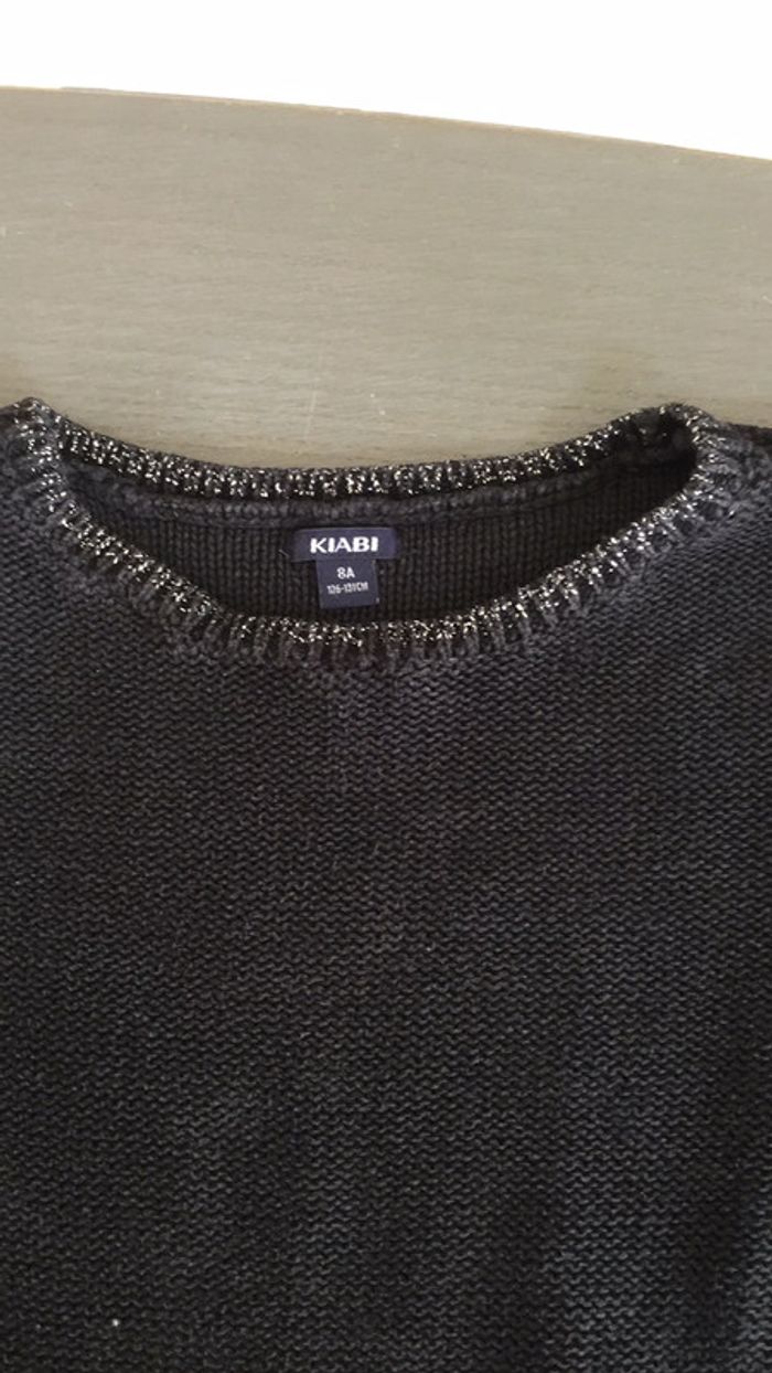 Pull noir 8ans Kiabi - photo numéro 2