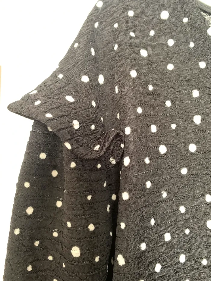 Petite robe noire Mango (noir), M / 38 / 10 💜 - photo numéro 3