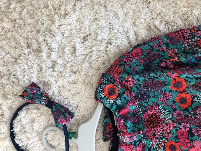 Ensemble robe serre tête Liberty Jacadi 10 ans - photo numéro 4
