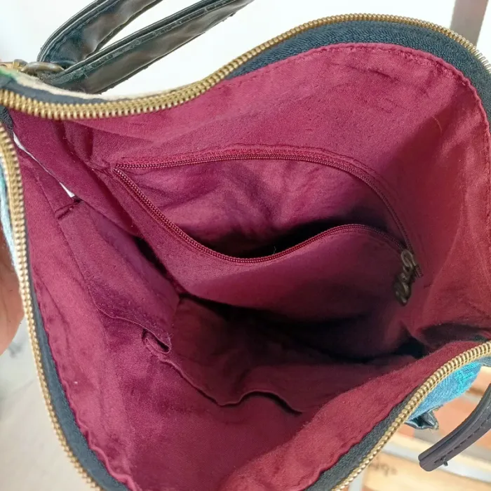 Lot 2 sacs desigual colorés motifs bohème ethnique porté main et bandoulière S041 - photo numéro 13