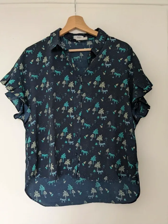 Tee shirt court à motifs Zèbres