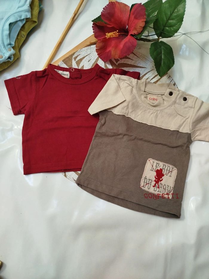 Lot t-shirts 6 mois garçon