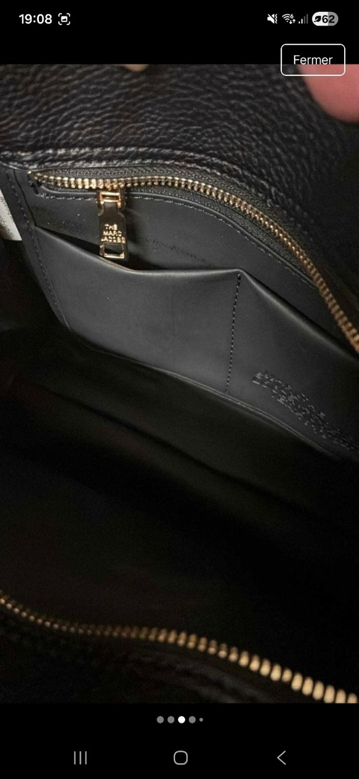 Sac tote bag noir a bandoulière - photo numéro 7