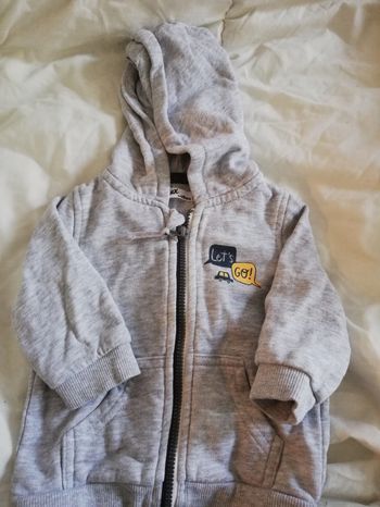 Sweat capuche à zip