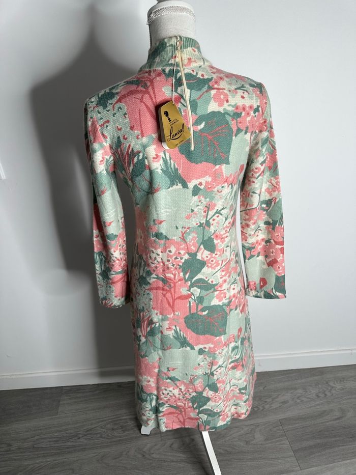 Robe longue à fleurs en cachemire Vintage T38 M - photo numéro 6