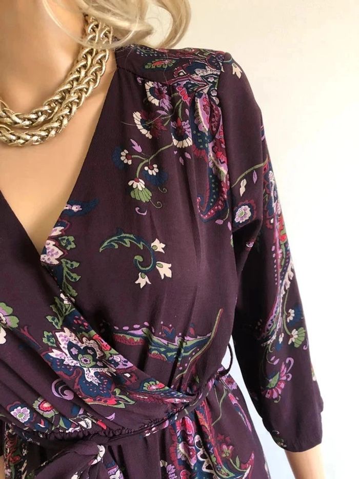 Robe mi longue violette et imprimée neuve LolaLiza taille 36 (valeur 50€) - photo numéro 6