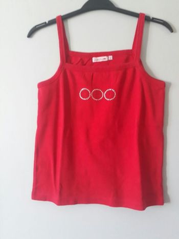 Débardeur rouge. Sorteo.Taille L.
